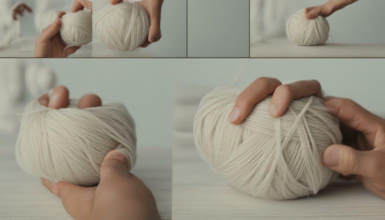 how do I roll yarn into a ball