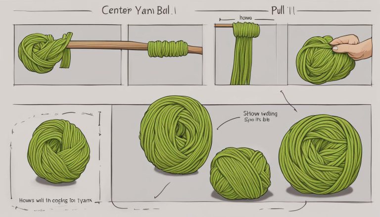 how to ball yarn with a center pull