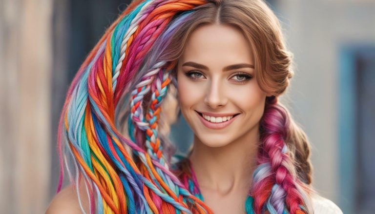 how to braid yarn into hair