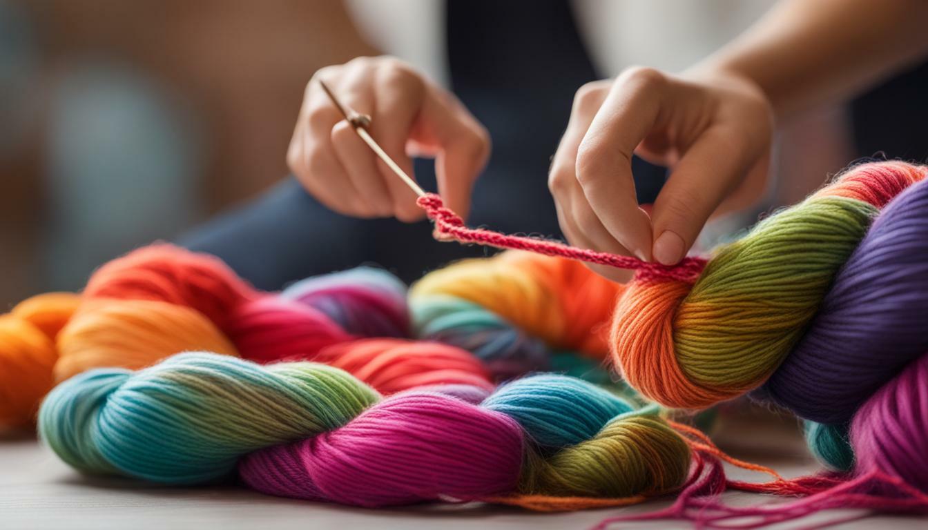 how to double yarn from one skein