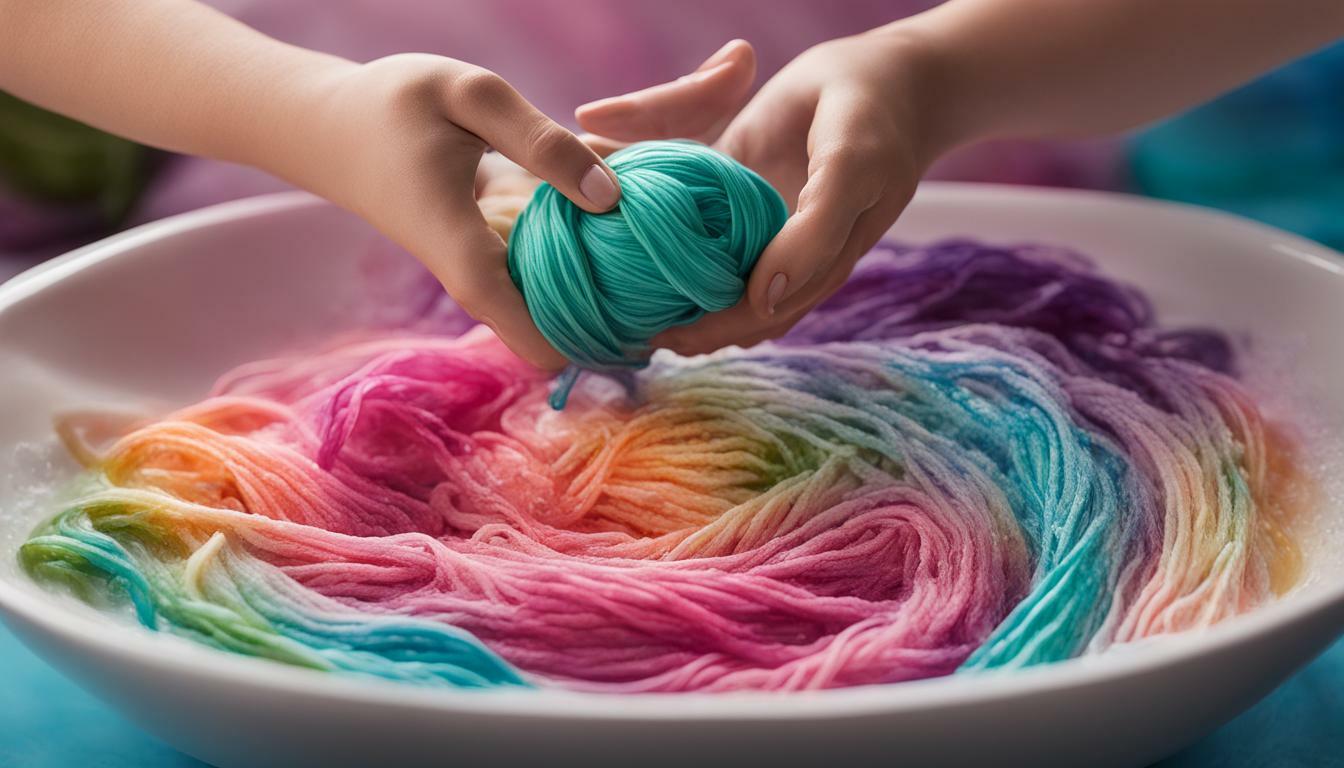 how to dye yarn with food coloring