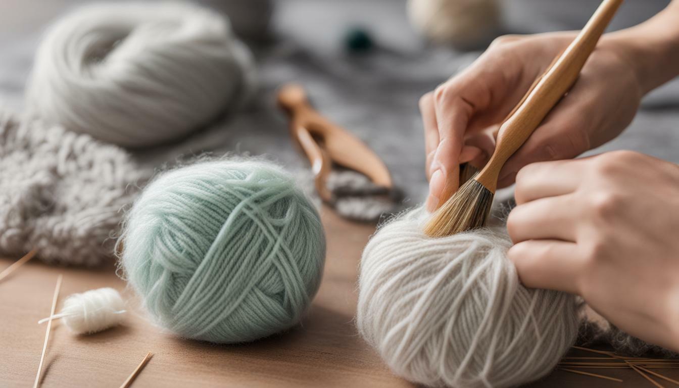 how to get rid of fuzz on yarn