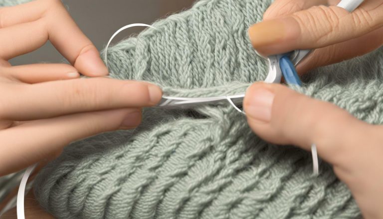 how to join yarn to stitches on holder